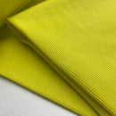 Rippjersey Stoff gelb uni