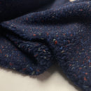 Teddy Tweed Stoff Jackenstoff dunkelblau