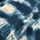 Viskose Stoff Webware Batik Muster blau