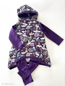 Swafing Polar Playtime French Terry Sweat Stoff by Bienvenido Colorido lila