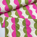 Mies & Moos Jersey Stoff retro pink grün