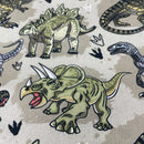 Swafing Tim Baumwolle Stoff Dinosaurier grün