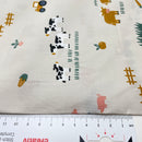 Poppy Farm Baumwolle Stoff Bauernhof beige