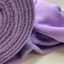 Teddy Boucle Stoff Jackenstoff mit Fleeceabseite flieder