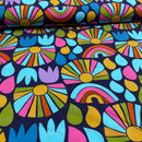 Karina + Kind Jersey Stoff retro bunt
