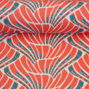 Swafing Viskose Stoff Vienna Coral by Bienvenido Colorido