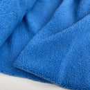 Teddy Boucle Stoff Jackenstoff blau