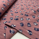 Swafing Woo Hoo Owls Jersey Stoff by Bienvenido Colorido