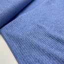 Viskose Strick Stoff blau