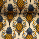 Pineapple Bloom by Bienvenido Colorido Viskose Stoff Ananas