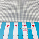 Westfalenstoffe Stoff Oxford Baumwolle kariert grau