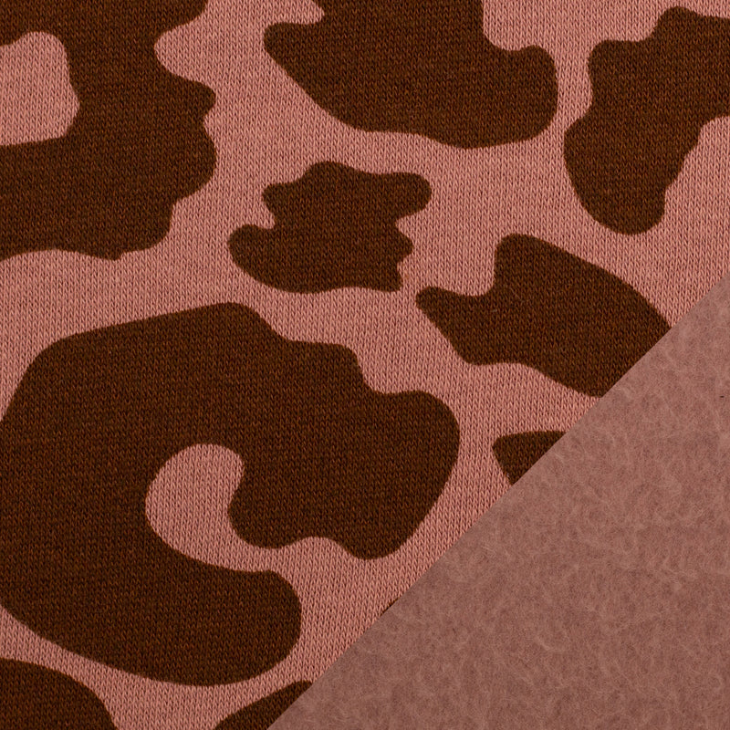 Swafing Leo Heavy Sweat Stoff Animal print braun