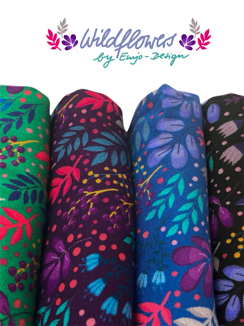 Swafing Viskose Stoff Wildflowers by emjo Design