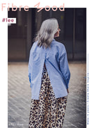 Fibre Mood Baumwolle Stoff Streifen blau