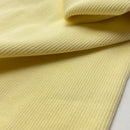 Fibre Mood Bündchen Stoff uni hellgelb