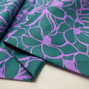 Nerida Hansen Cotton Satin Baumwolle Blumen lila