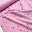 Jersey Stoff Herzen Herz Muster rosa