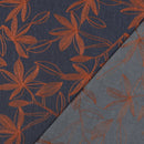 Denim Jeans leichte Baumwolle Stoff mit Stickerei dunkelblau