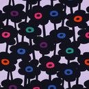 Nerida Hansen angerauter Soft Sweat Stoff Blumen flieder