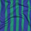 Jennifer  Bouron French Terry Sweat Stoff  Streifen blau grün