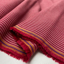 Westfalenstoffe Stoff Baumwolle Vichy Streifen rot