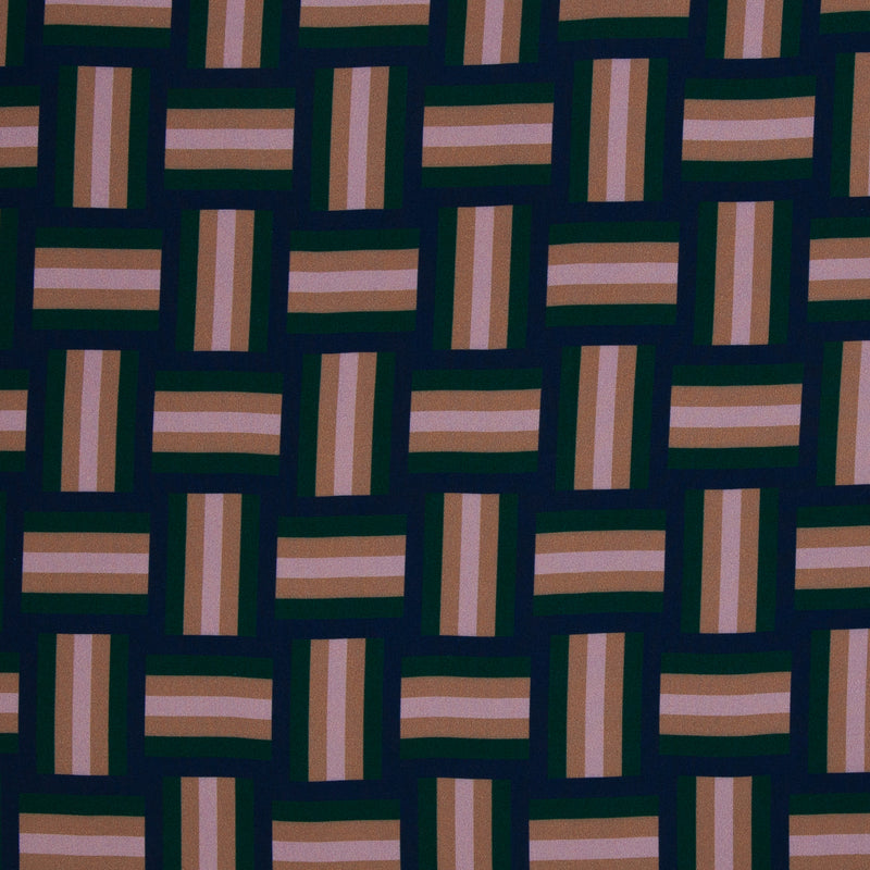 Viskose Stoff Geoluxe Braid Stripe by Kibadoo