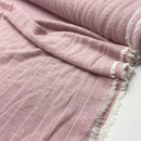Viskose Leinen Stoff Streifen rosa