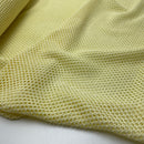 Fibre Mood Strick Häkel Stoff Fischnetz hellgelb
