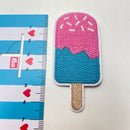 Aufnäher Applikation - Zum Aufbügeln - Eis am Stiel