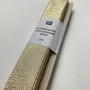 Schrägband Glitzer gold Rico Design