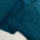 Swafing Juna Sweat Cord Stoff mit Elasthan petrol