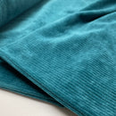 Swafing Juna Sweat Cord Stoff mit Elasthan petrol