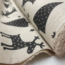 Swafing Christmas Canvas Stoff Weihnachten beige