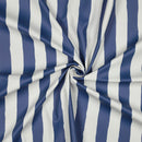 Regenmantel Outdoor Stoff wasserabweisend gestreift blau