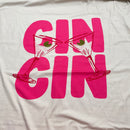 Gin Cin Jersey Panel Stoff beige pink