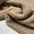 Boucle Stoff Jackenstoff taupe