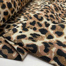 Gobelin Stoff Leo Muster beige