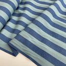 Dyed Baumwolle Stoff Karo Streifen blau hellblau