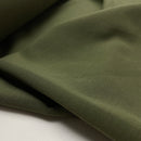 Cotton Interlock Jersey Stoff oliv