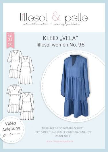 Papierschnittmuster Lillesol & Pelle Kleid Vela No. 96