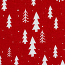 Swafing Wiebke Canvas Stoff Weihnachten Bäume rot