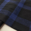 Baumwoll Flanell Stoff Swafing Maverick dunkelblau schwarz kariert