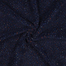 Teddy Tweed Stoff Jackenstoff dunkelblau