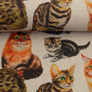Swafing Ulli Canvas Stoff Katzen