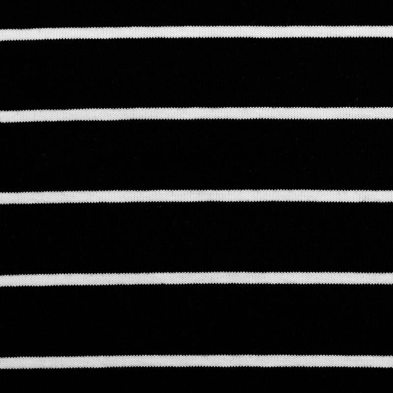 Jersey Stoff Streifen Swafing Isa schwarz