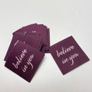 Just Be Label Webetiketten believe in you