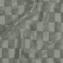 Frottee Jersey Stoff Checks grün