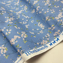 Westfalen Stoff Baumwolle Osaka Blumen blau