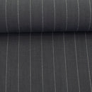 Swafing Landshut Leinen Viskose Stoff Streifen grau