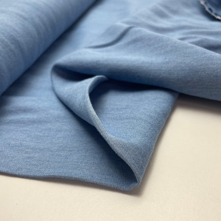 Tencel Lyocell Webware Stoff Denim Jeans hellblau
